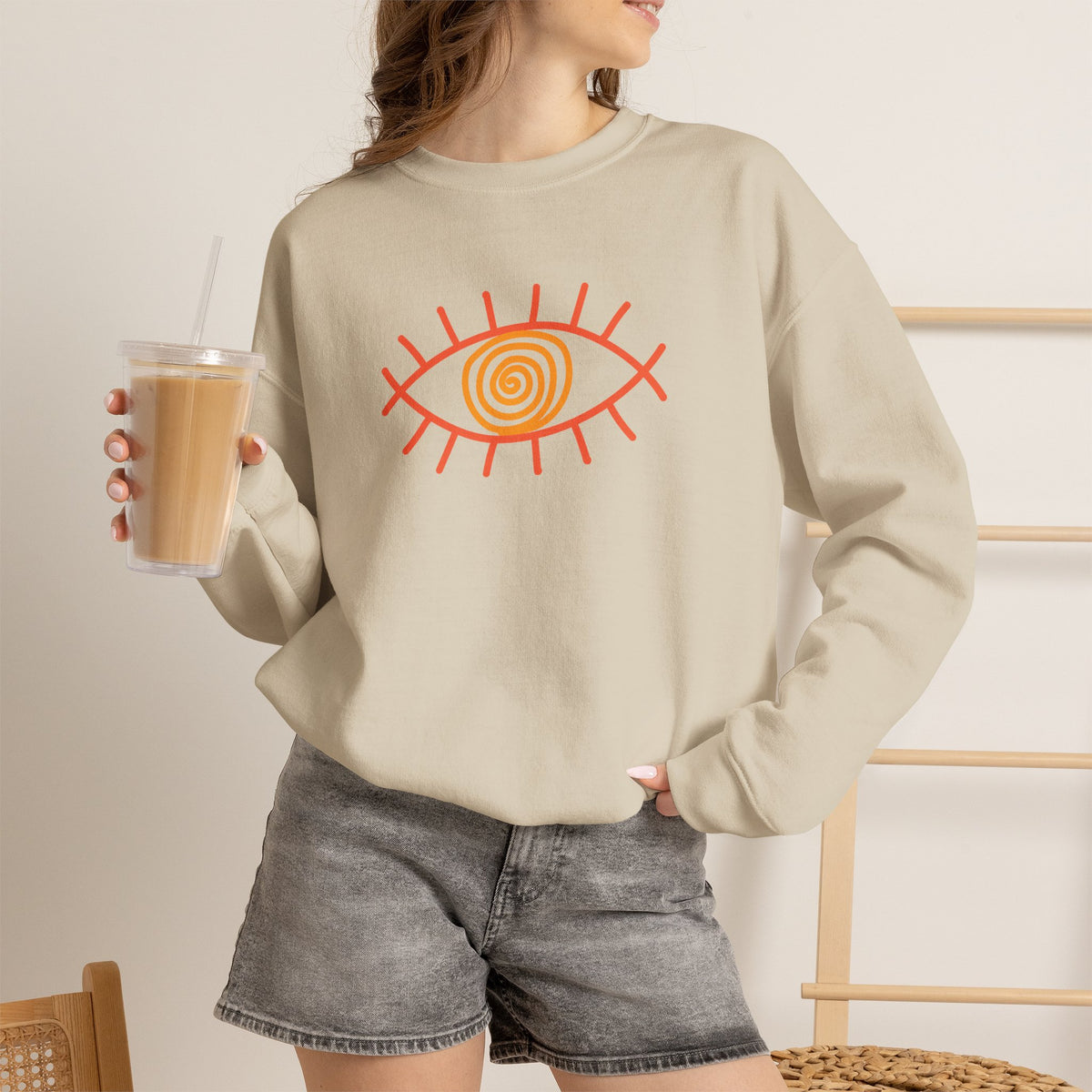 "The Hypnotic Meow'' |Cat Sweatshirt | Nunu&Miao Studio