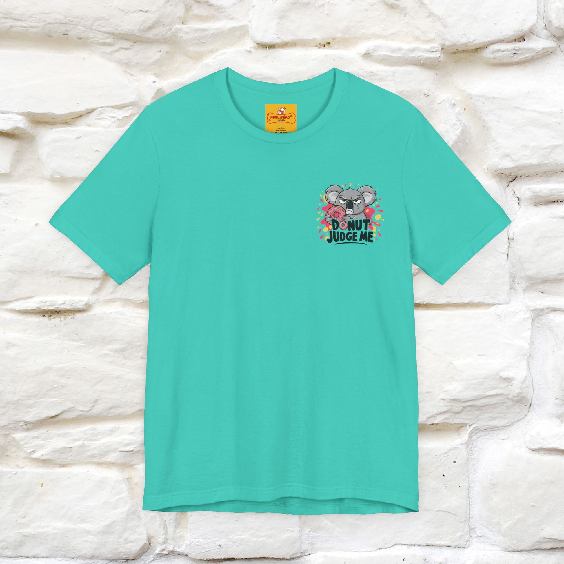 "Donut Judge Me " |Funny  T-Shirt | Front & Back Design | Nunu&Miao Studio - Nunu&Miao Studio