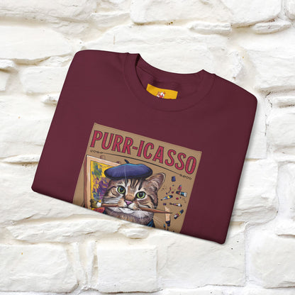 "Purr-icasso.'' |Cat Sweatshirt | Nunu&Miao Studio