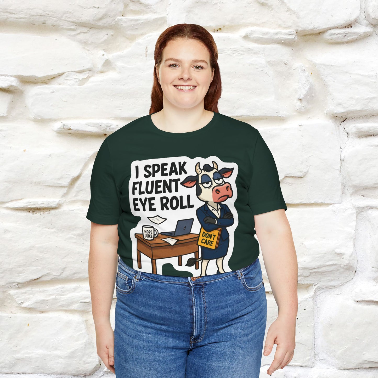 ''I Speak Fluent Eye Roll ''|  Sarcastic Cat T-Shirt | Nunu&Miao Studio
