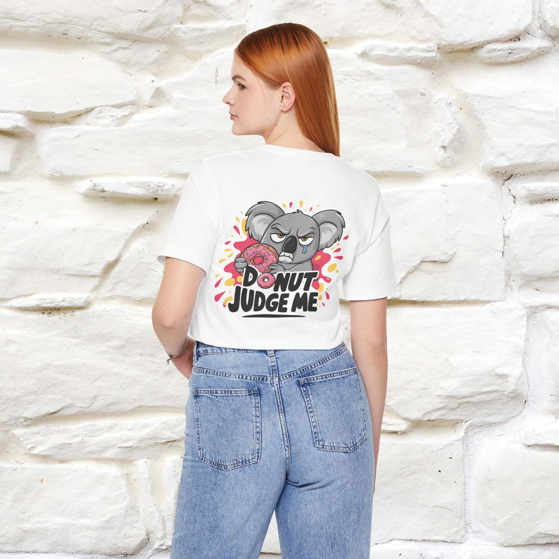 "Donut Judge Me " |Funny  T-Shirt | Front & Back Design | Nunu&Miao Studio - Nunu&Miao Studio