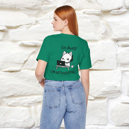 ''Go Away, I’m Introverting'' Cat T-Shirt | Nunu & Miao Studio - Nunu&Miao Studio