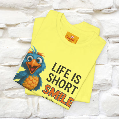 "Life Is Short Smile While ..." |Funny T-Shirt | Nunu&Miao Studio - Nunu&Miao Studio