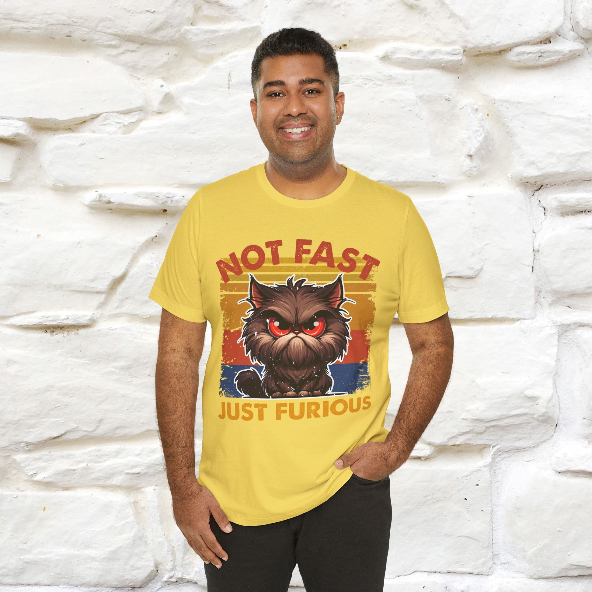 Not Fast, Just Furious |  Sarcastic Cat T-Shirt | Nunu&Miao Studio - Nunu&Miao Studio