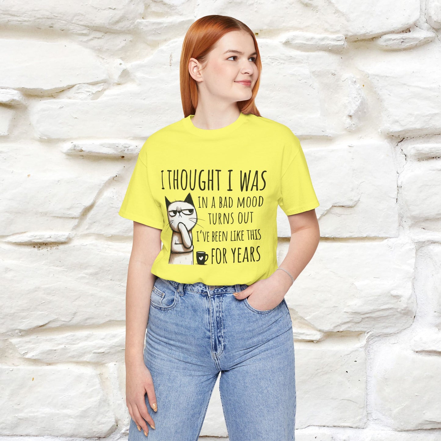 "I Thought I was In A Bad Mood.. " Cat  T-shirt |Nunu&Miao Studio - Nunu&Miao Studio