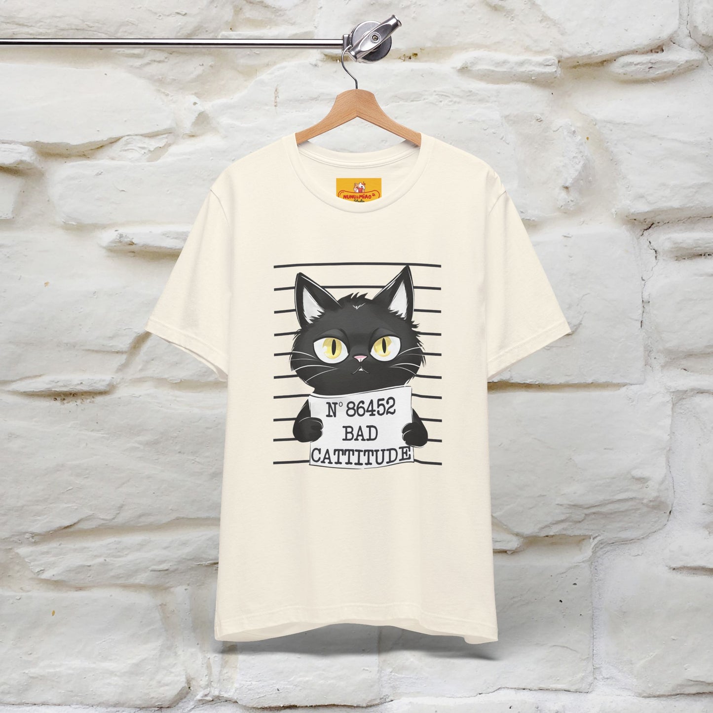 "Bad Cattitude" Cat T-Shirt | Nunu&Miao Studio - Nunu&Miao Studio