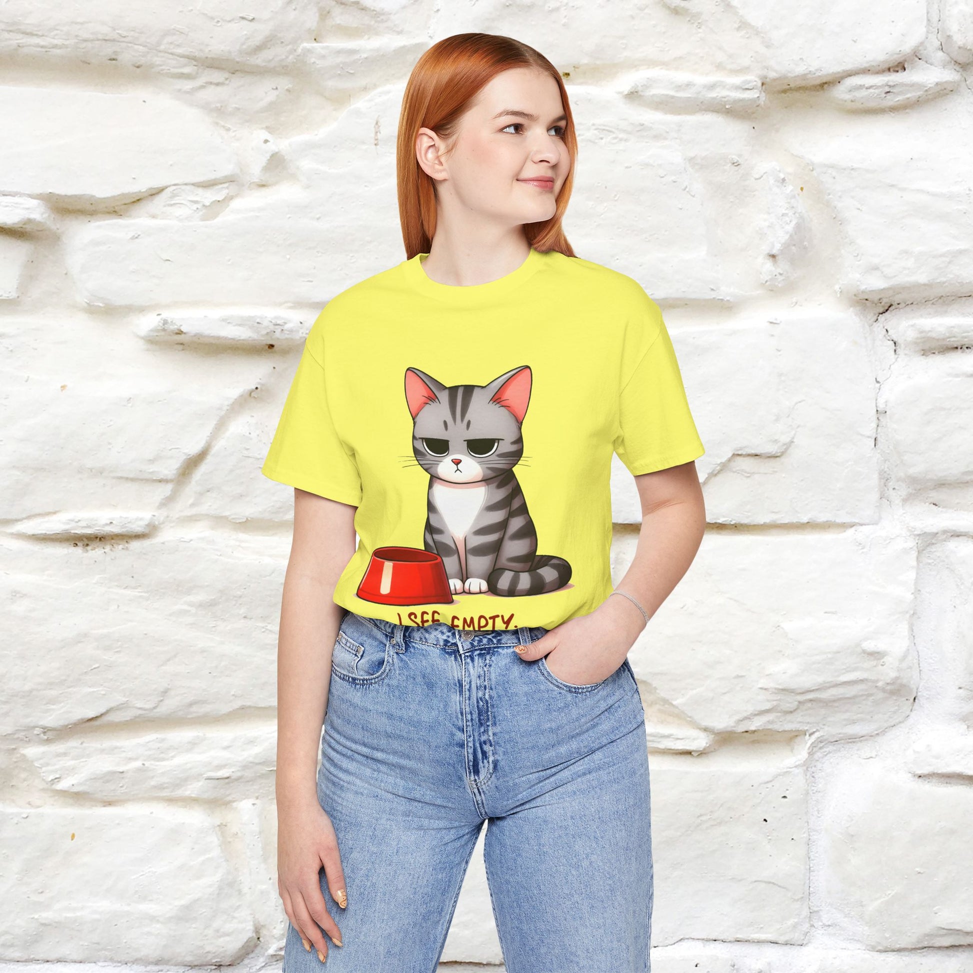 "I See Empty. What Do You See"  | Cat T-Shirt | Nunu&Miao Studio - Nunu&Miao Studio