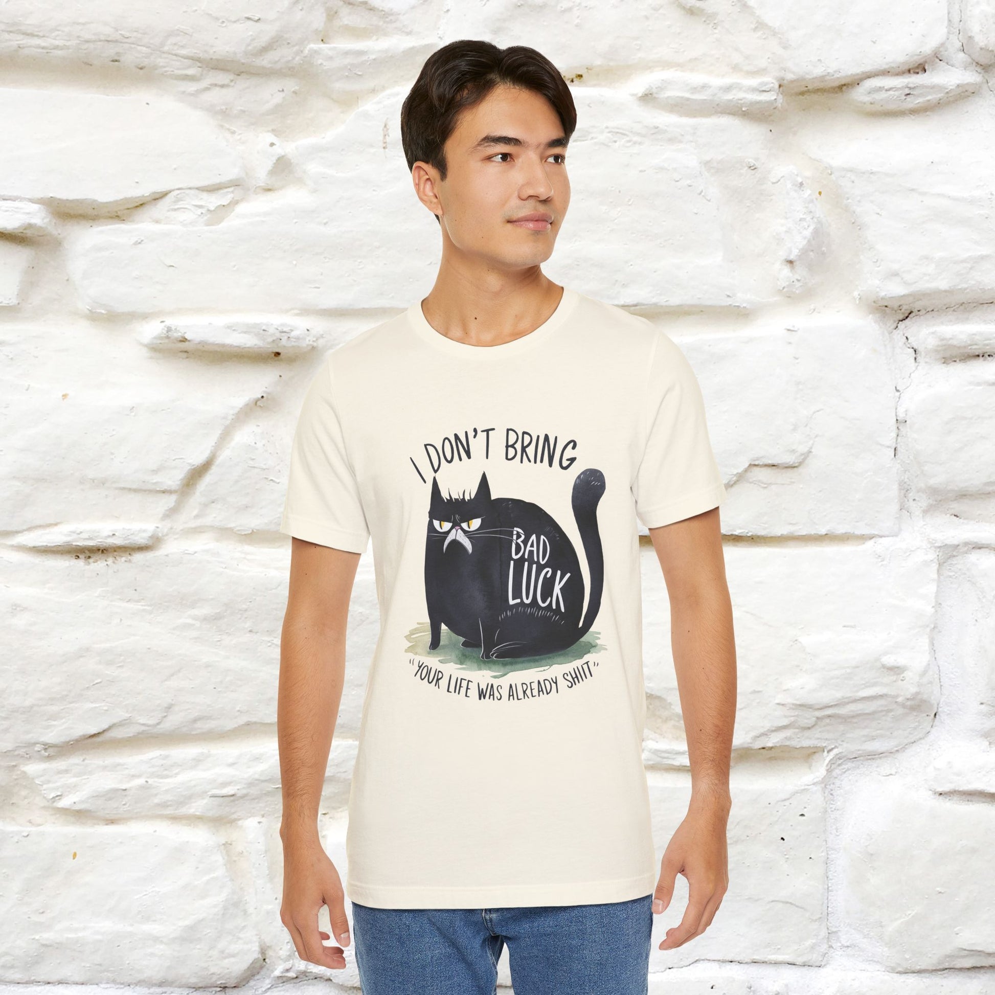 I Don’t Bring Bad Luck, Your Life Was Already Sh... Cat T-Shirt | Nunu^Miao Studio - Nunu&Miao Studio