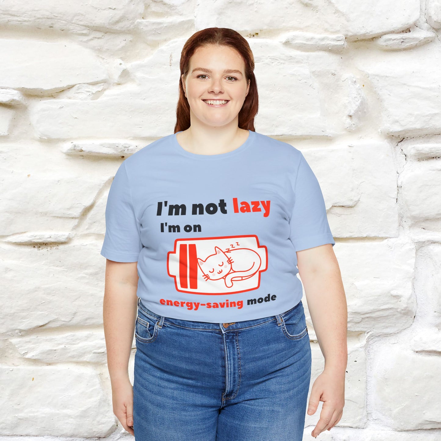 ''I am Not Lazy...'' Cat T-Shirt | Nunu&Miao Studio - Nunu&Miao Studio