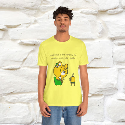 "Leadership Is the Capacity to Translate Vision Into Reality" Cat T-Shirt | Inspiring Cat Shirt for Men & Women | 100% Cotton* 🐾 - Nunu&Miao Studio