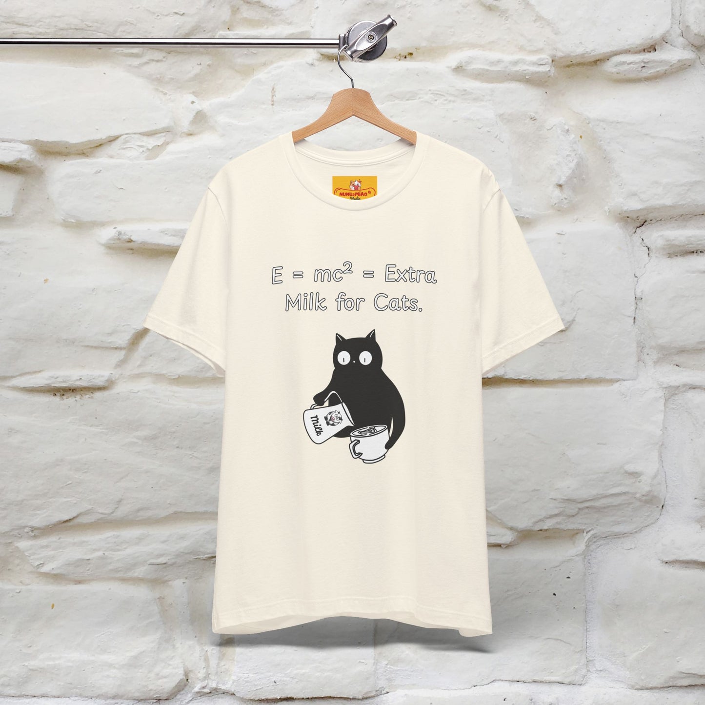 ''E = mc² = Extra Milk for Cats.''| Funny T-Shirt | Nunu&Miao Studio