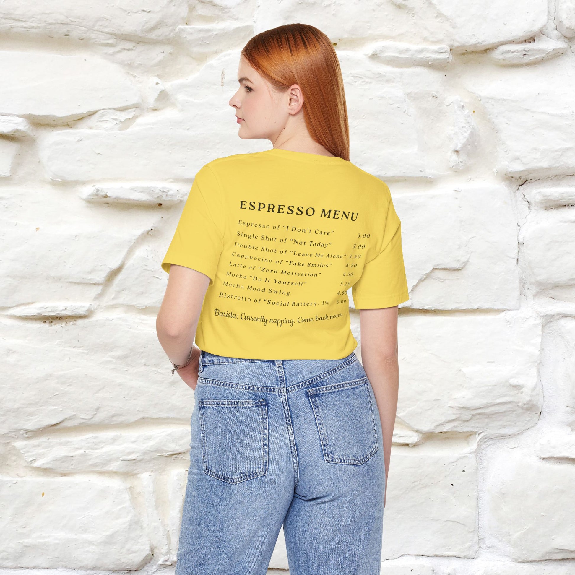 "More Espresso Less Depresso" |Cat T-Shirt | Nunu&Miao Studio - Nunu&Miao Studio