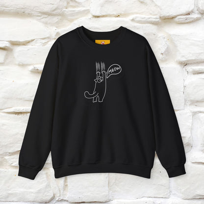 ''Meow.'' |Cat Sweatshirt | Nunu&Miao Studio
