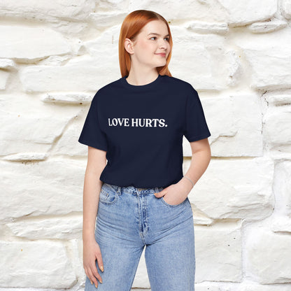 “Love Hurts"  Funny Cat T-Shirt | Front & Back Design | Nunu&Miao Studio
