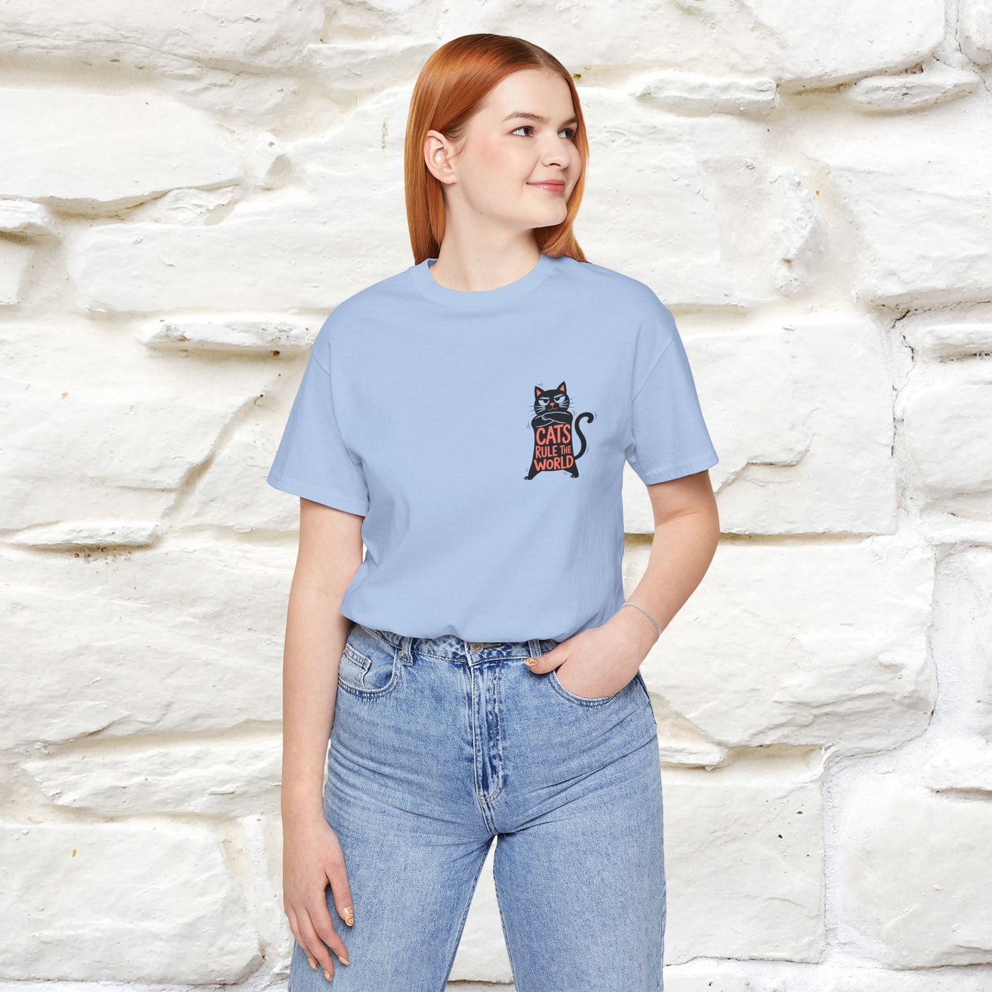 “Cats Rule The World” |Cat T-Shirt | Front & Back Design | Nunu&Miao Studio