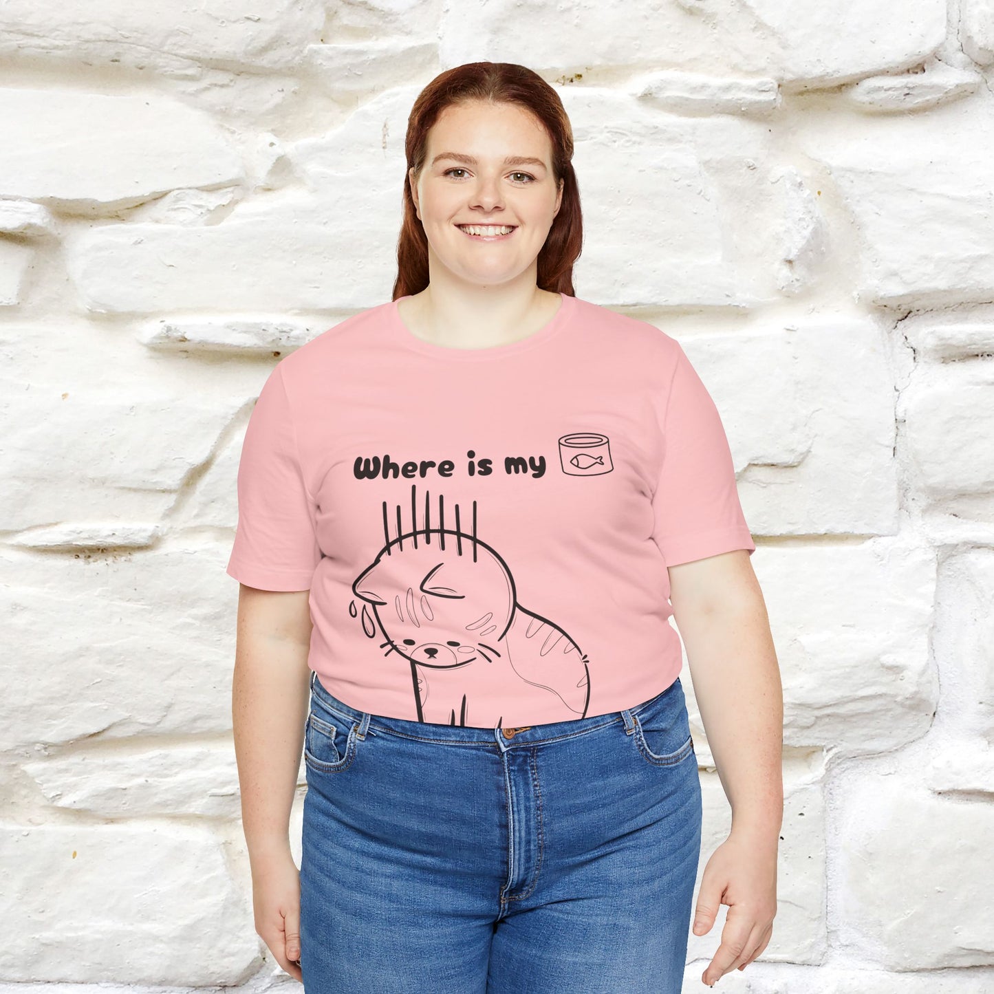"Where Is My Tuna?" Cat T-Shirt | Nunu&Miao Studio - Nunu&Miao Studio