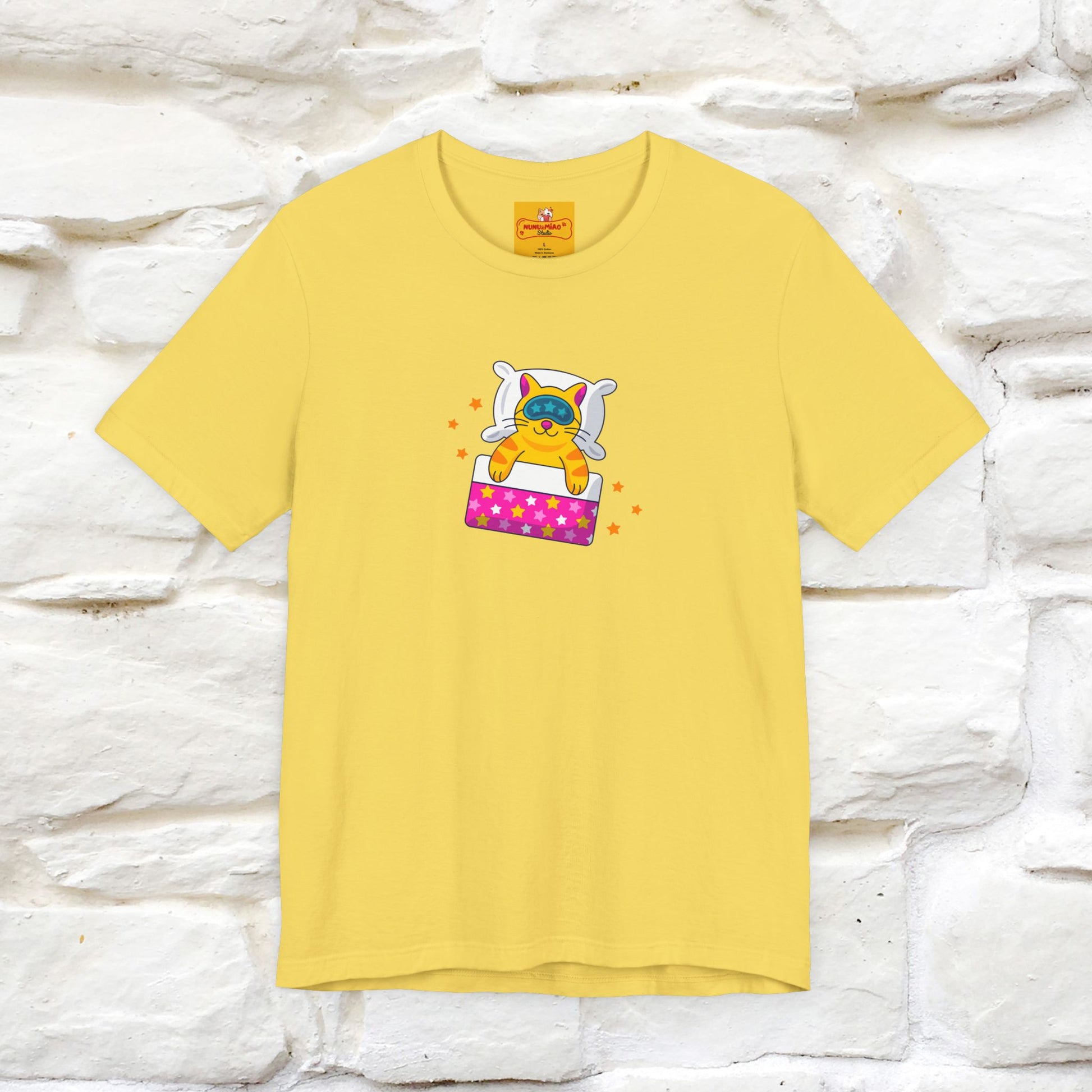 "I Am Sorry I Have Plans With My Bed" |  Cat T-Shirt | Front & Back Design | Nunu&Miao Studio - Nunu&Miao Studio