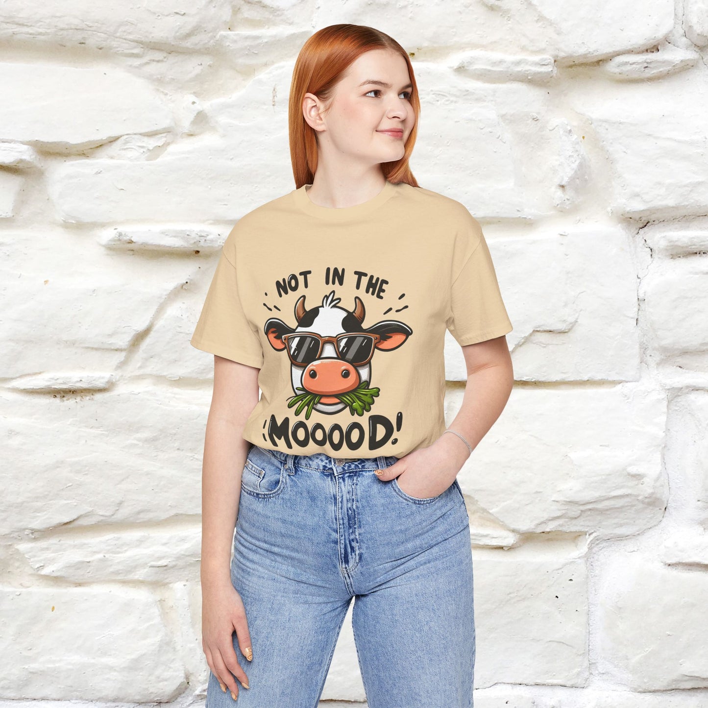 Not In The Moood – Funny Cow Pun T-Shirt | Nunu & Miao Studio - Nunu&Miao Studio