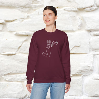 ''Meow.'' |Cat Sweatshirt | Nunu&Miao Studio
