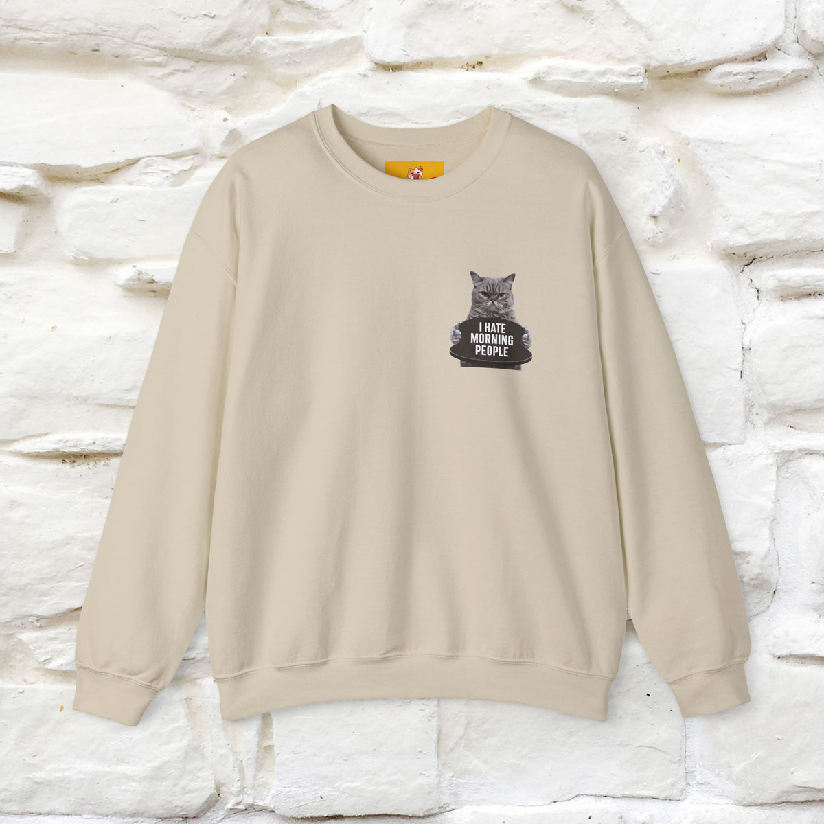 "I Hate Morning People'' |Cat Sweatshirt | Nunu&Miao Studio