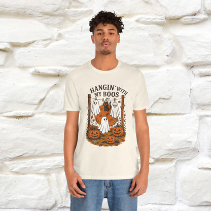 "Hanging With My Boos" Halloween Cat T-shirt |Nunu&Miao Studio - Nunu&Miao Studio