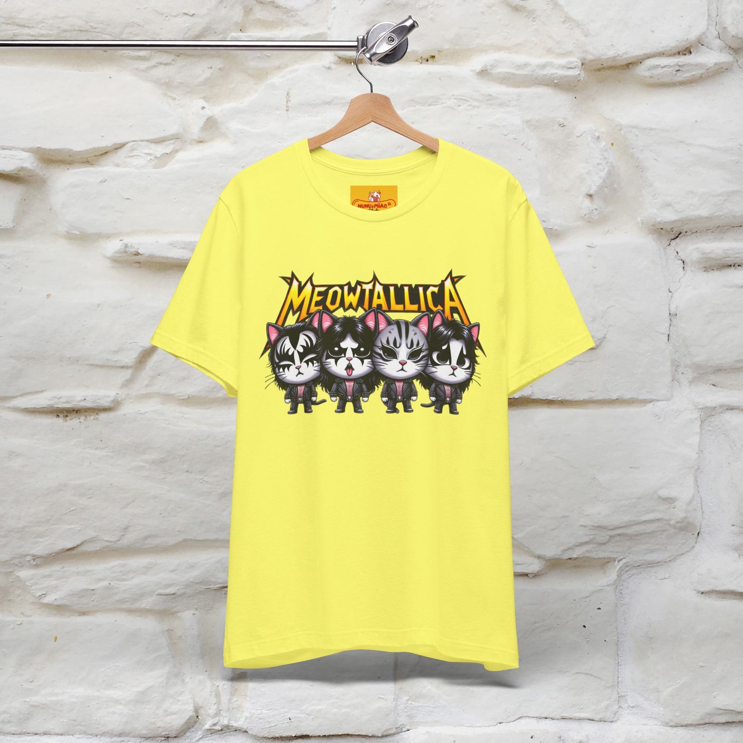 Meowtallica T-Shirt | Rock-Inspired Cat Tee| Nunu&Miao Studio - Nunu&Miao Studio