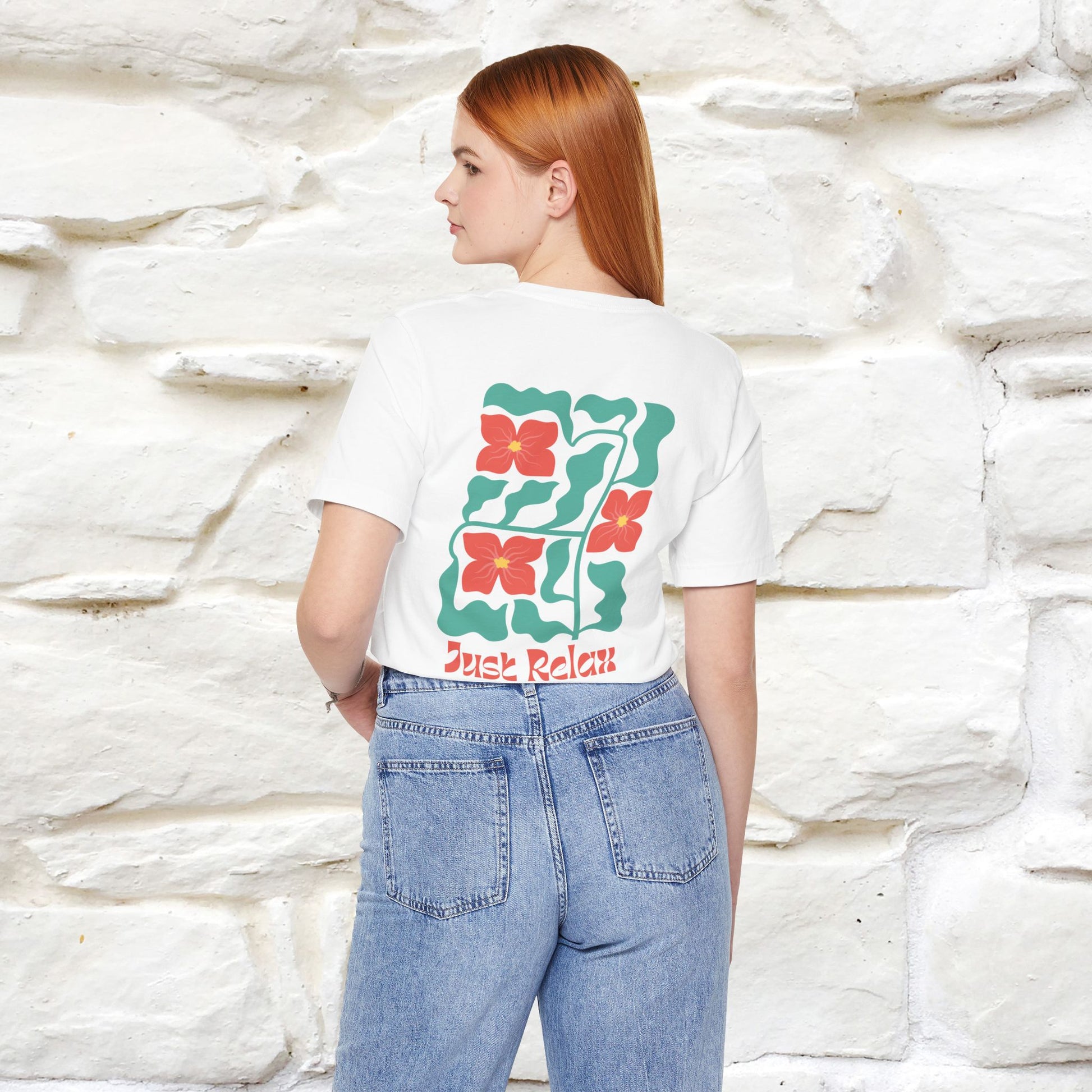 "Just Relax'' Cat T-Shirt Front and Back Design | Nunu&Miao Studio - Nunu&Miao Studio