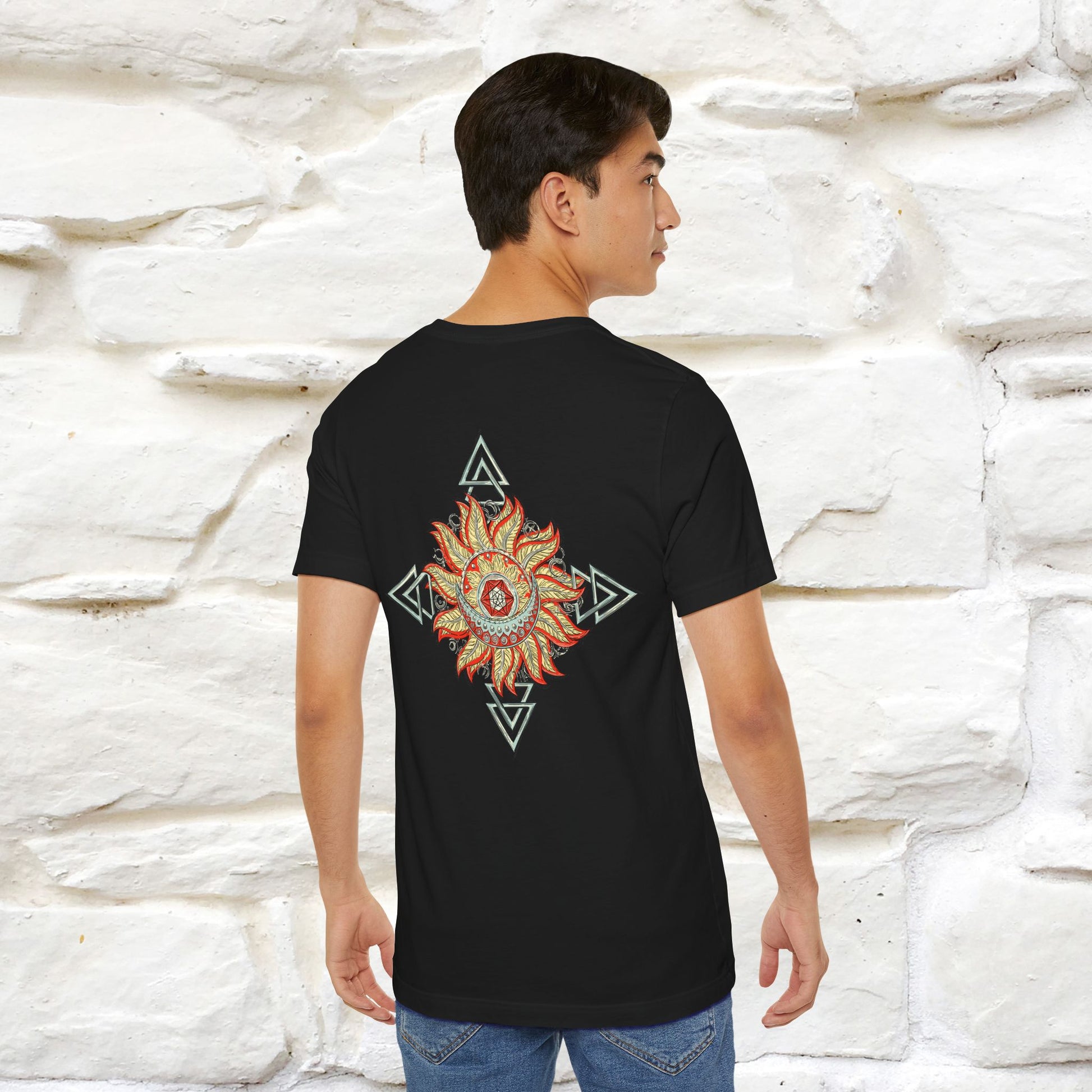 "The Third Eye'' Cat T-Shirt Front and Back Design | Nunu&Miao Studio - Nunu&Miao Studio