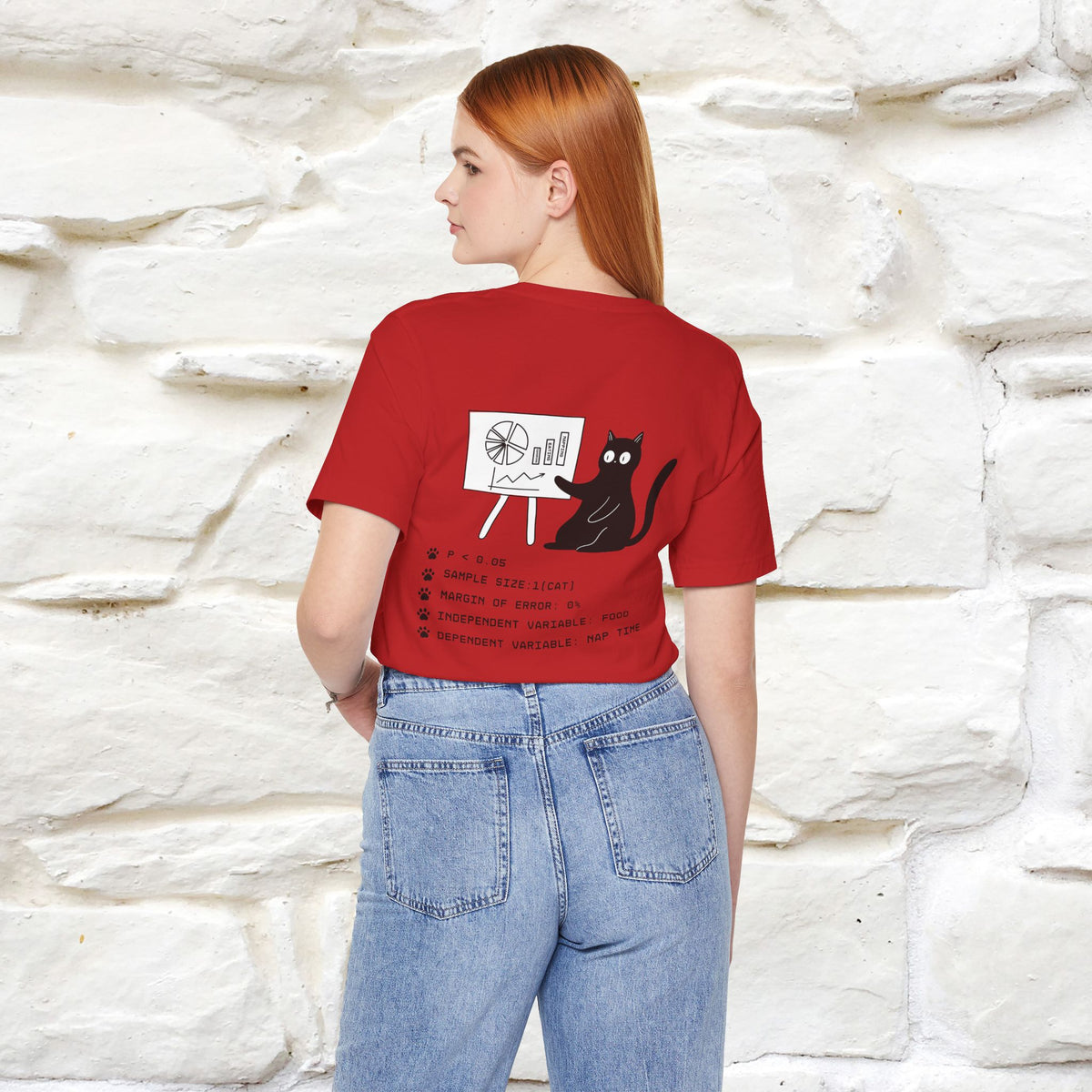 “Trust me, I’m statistically significant.”|  Cat T-Shirt | Front & Back Design | Nunu&Miao Studio