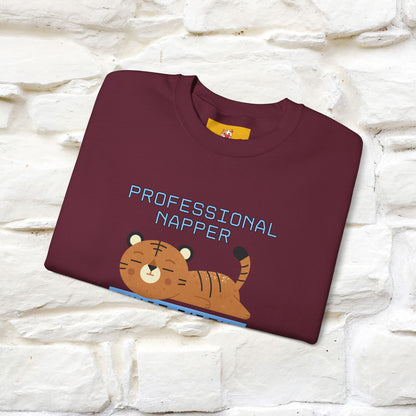 ''Professional Napper Since Birth'' |Cat Sweatshirt | Nunu&Miao Studio