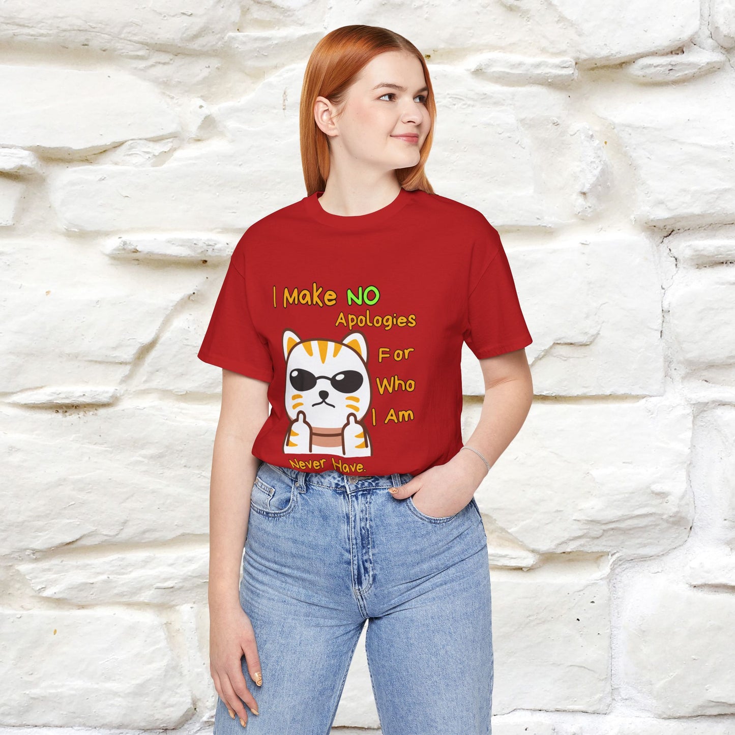 "I Make No Apologies... " |Cat T-Shirt | Nunu&Miao Studio - Nunu&Miao Studio