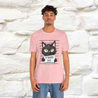 "Bad Cattitude" T-Shirt for Men & Women | 100% Cotton* - Nunu&Miao Studio