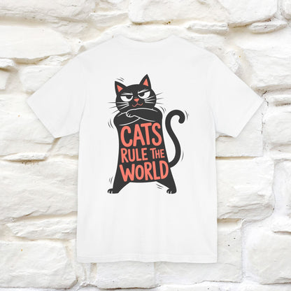 “Cats Rule The World” |Cat T-Shirt | Front & Back Design | Nunu&Miao Studio