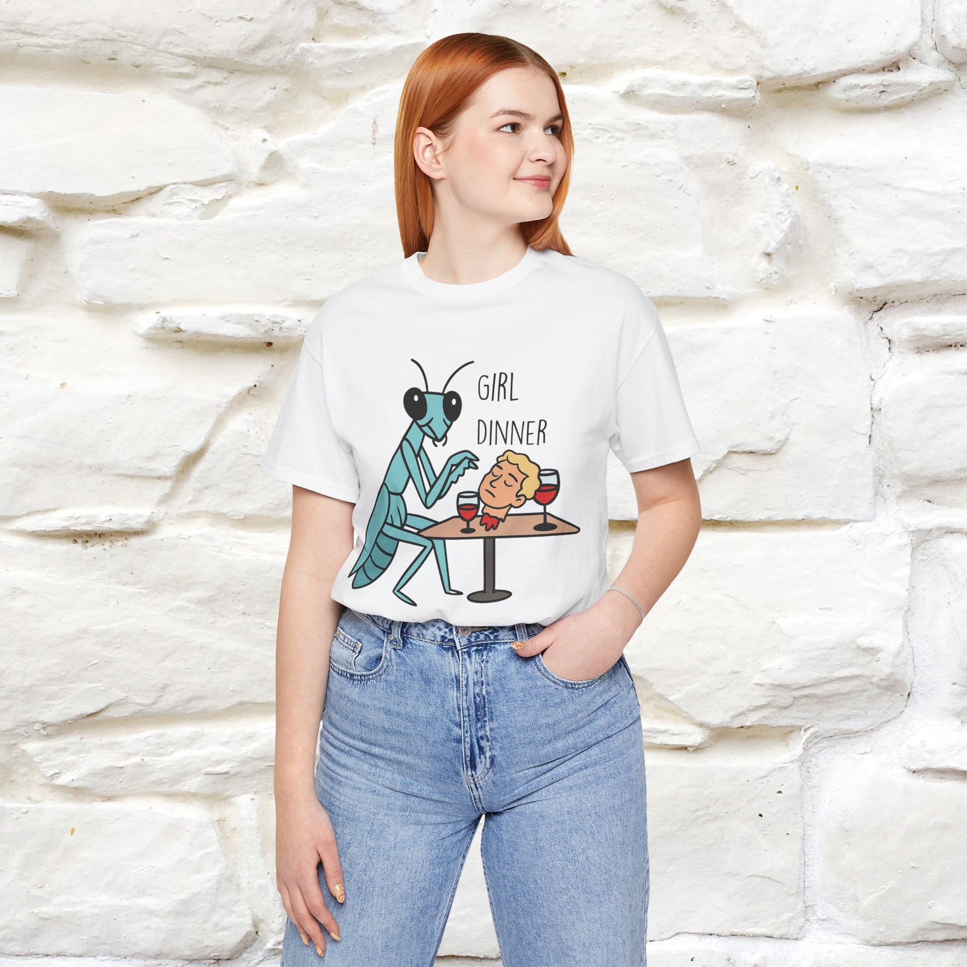 "Girl Dinner" Funny T-shirt |Nunu&Miao Studio - Nunu&Miao Studio