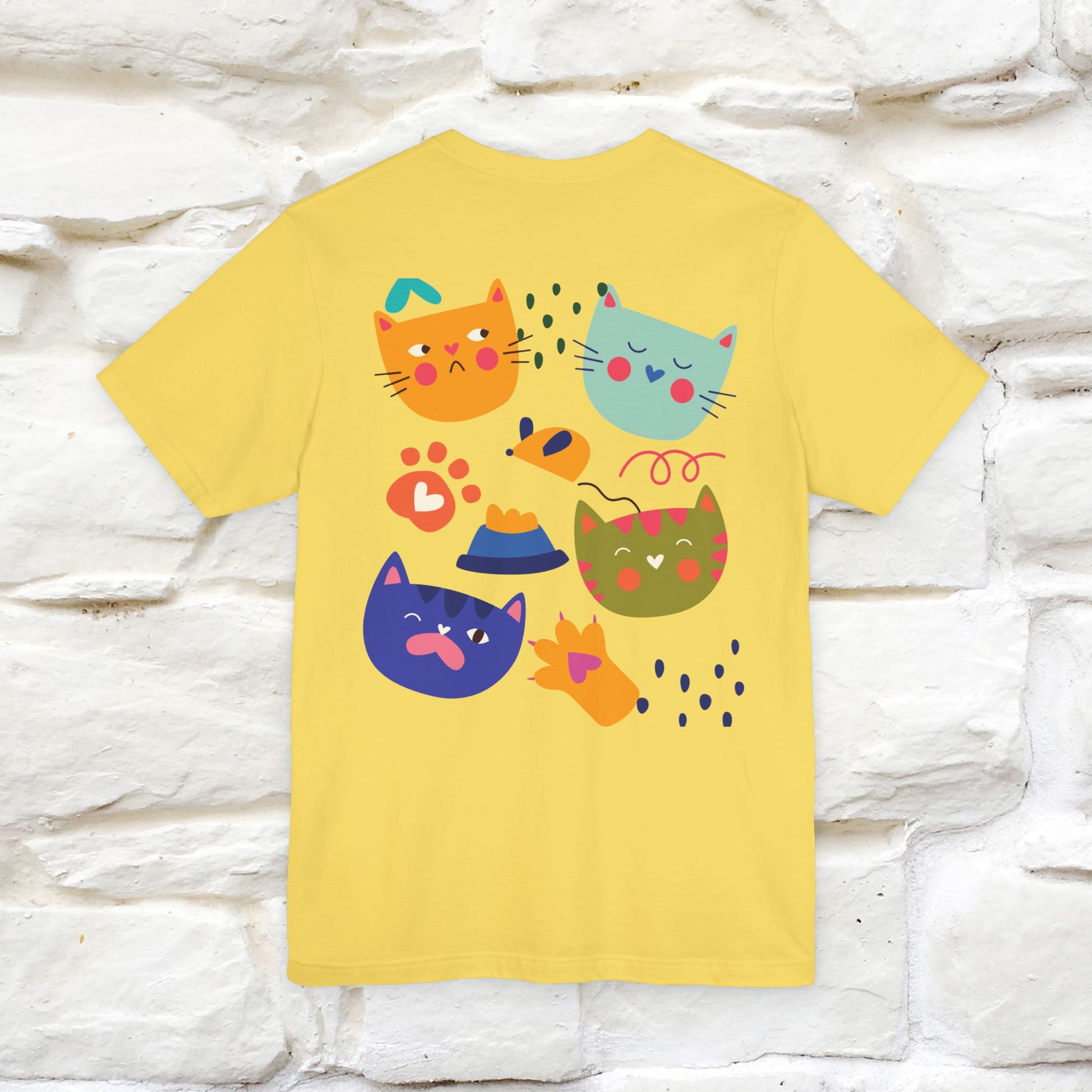 ''The Power Of Meow'' Cat T-Shirt Front and Back Design | Nunu&Miao Studio - Nunu&Miao Studio