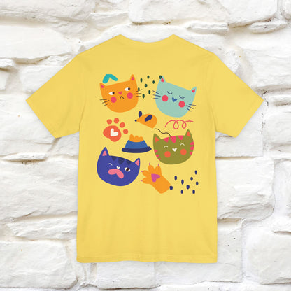 ''The Power Of Meow'' Cat T-Shirt Front and Back Design | Nunu&Miao Studio - Nunu&Miao Studio