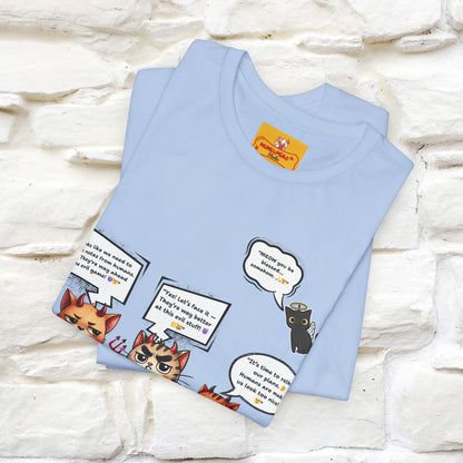 "Humans Are Way Ahead In The Evil Game! 😈😼" Cat  T-shirt |Nunu&Miao Studio - Nunu&Miao Studio