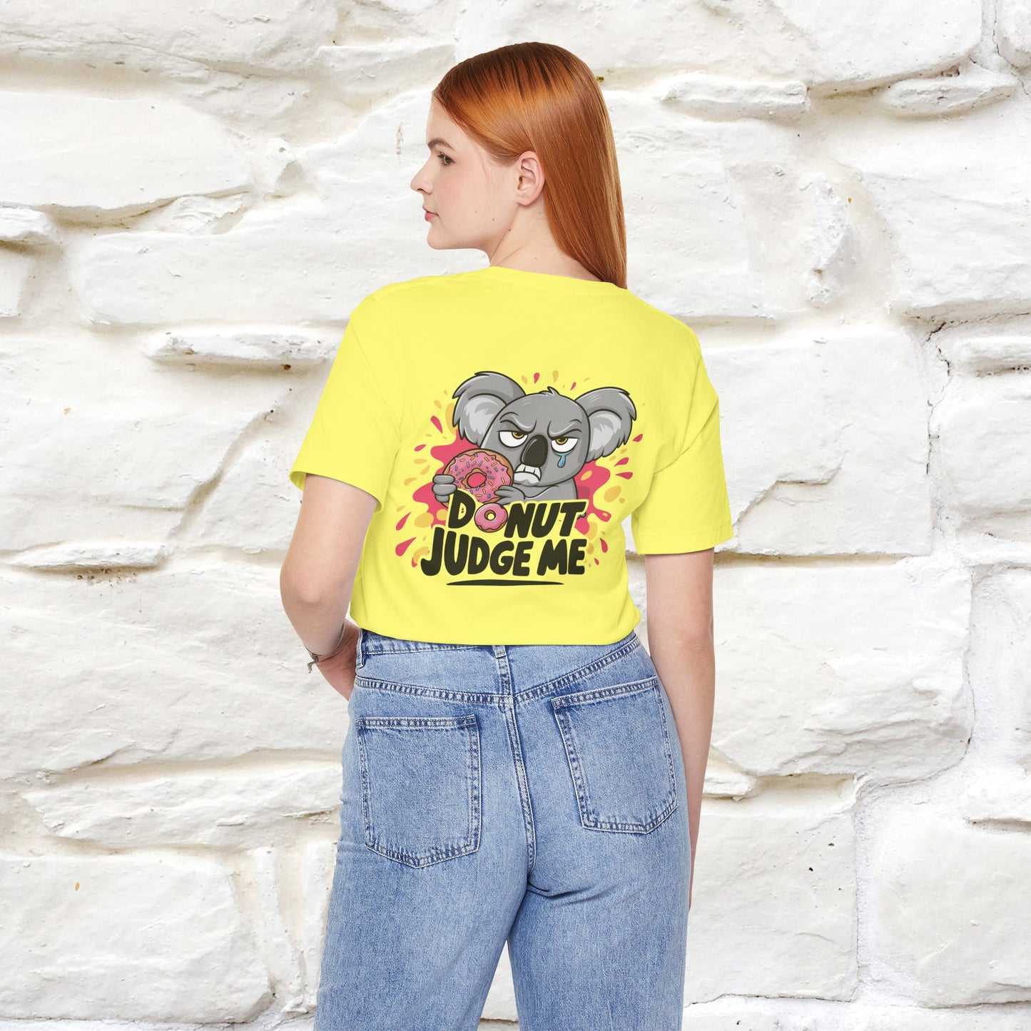 "Donut Judge Me " |Funny  T-Shirt | Front & Back Design | Nunu&Miao Studio - Nunu&Miao Studio