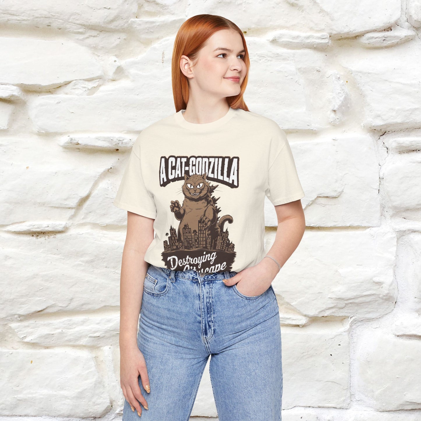 ''A Cat-Godzilla ''| CatT-Shirt | Nunu&Miao Studio - Nunu&Miao Studio
