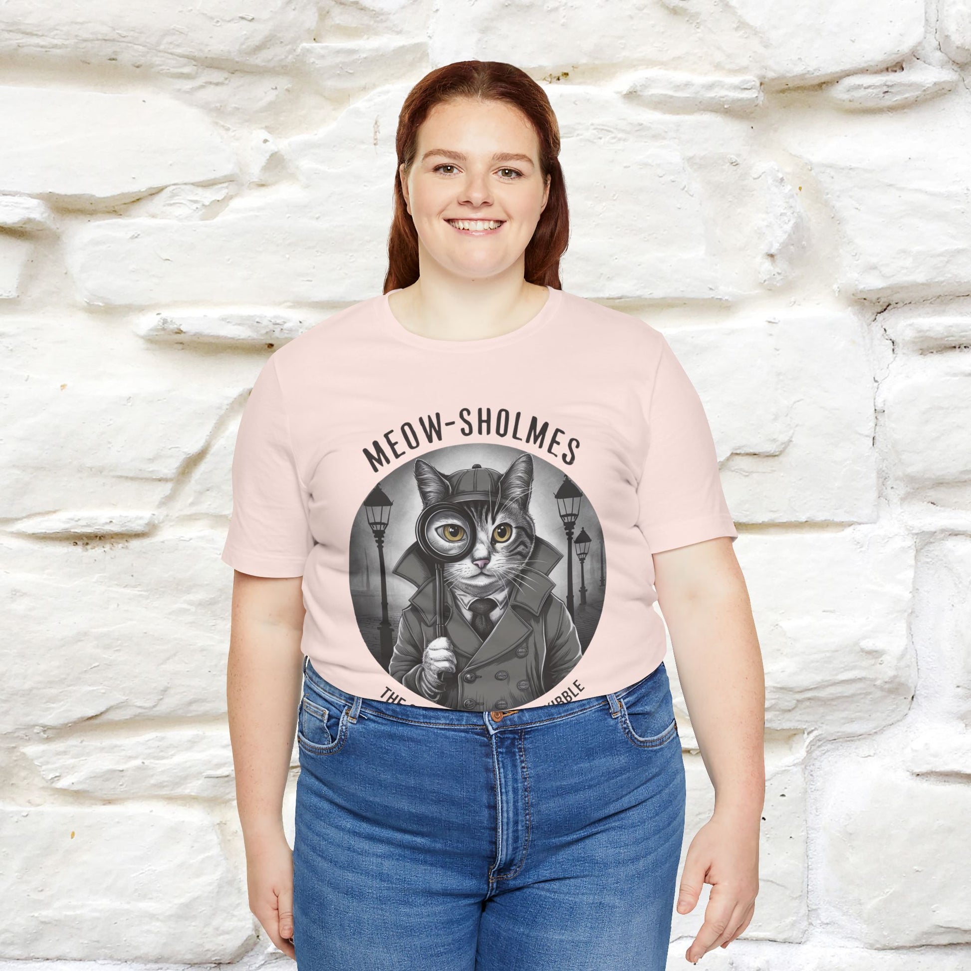 ''Meow-Sholmes: The Case of the Missing Kibble'' | Detective Cat Tee | Nunu&Miao Studio - Nunu&Miao Studio