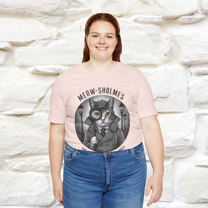 ''Meow-Sholmes: The Case of the Missing Kibble'' | Detective Cat Tee | Nunu&Miao Studio - Nunu&Miao Studio