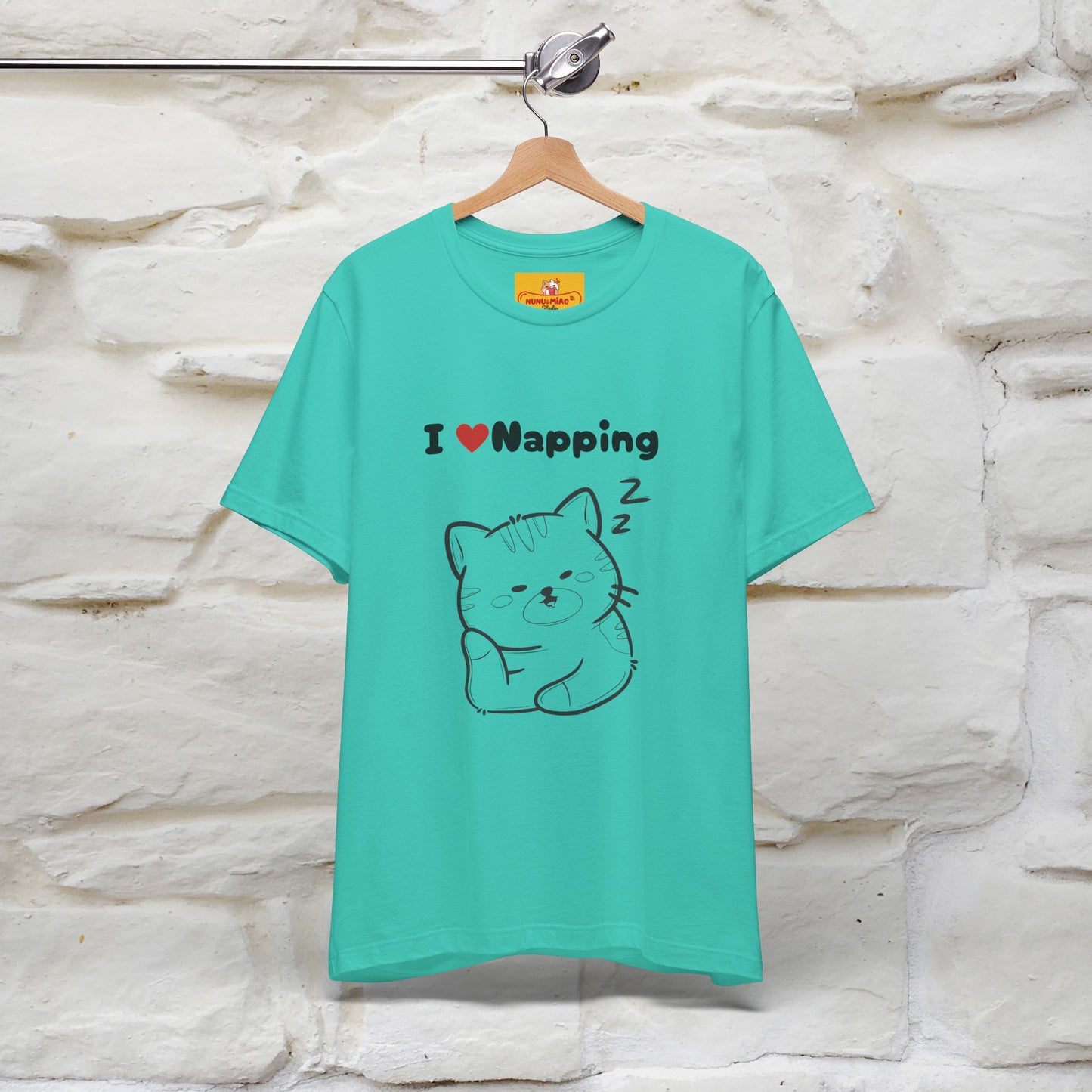 "I Love Napping" Cat T-Shirt | Nunu&Miao Studio - Nunu&Miao Studio