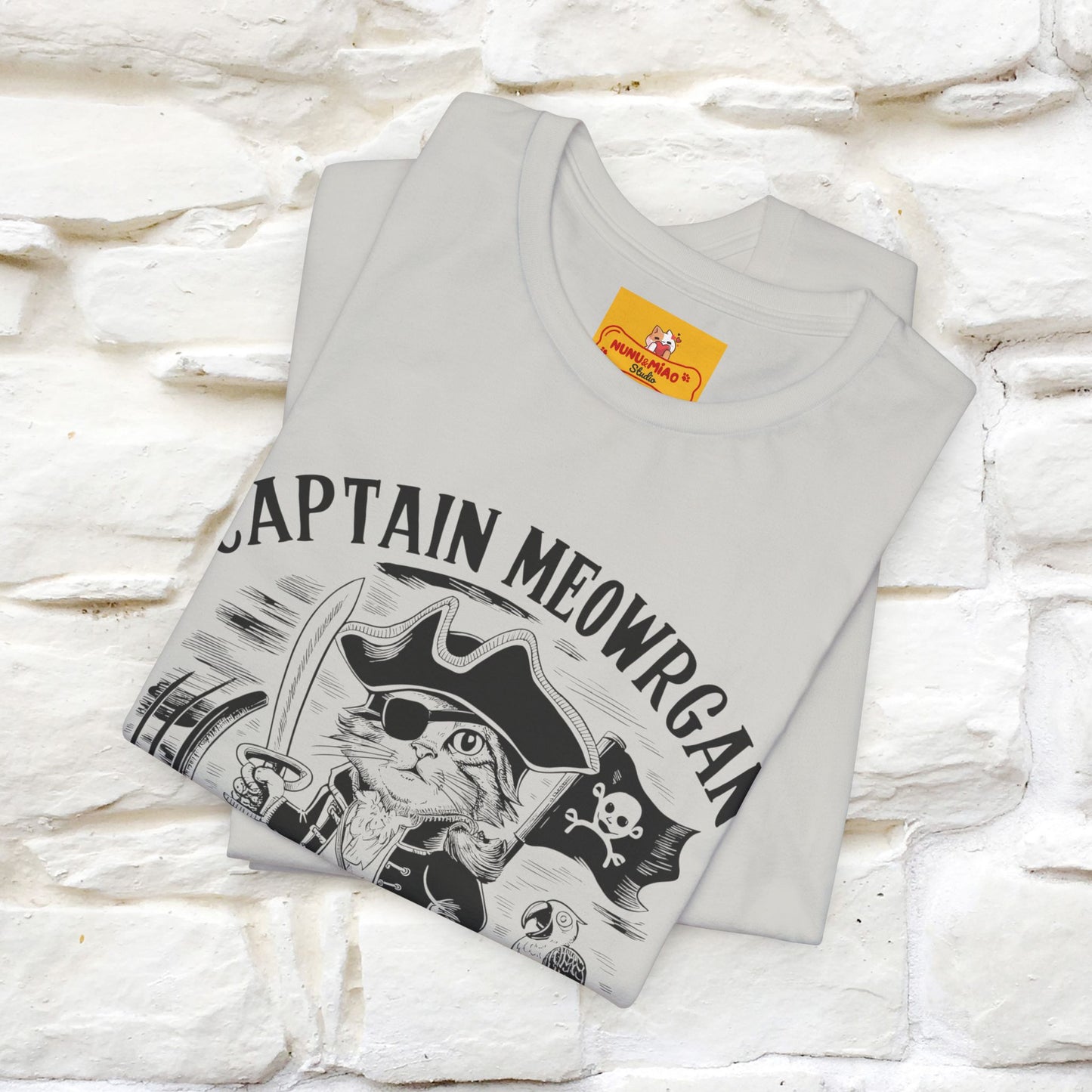 Captain Meowrgan Treasure Hunter |  |Cat T-Shirt | Nunu&Miao Studio - Nunu&Miao Studio