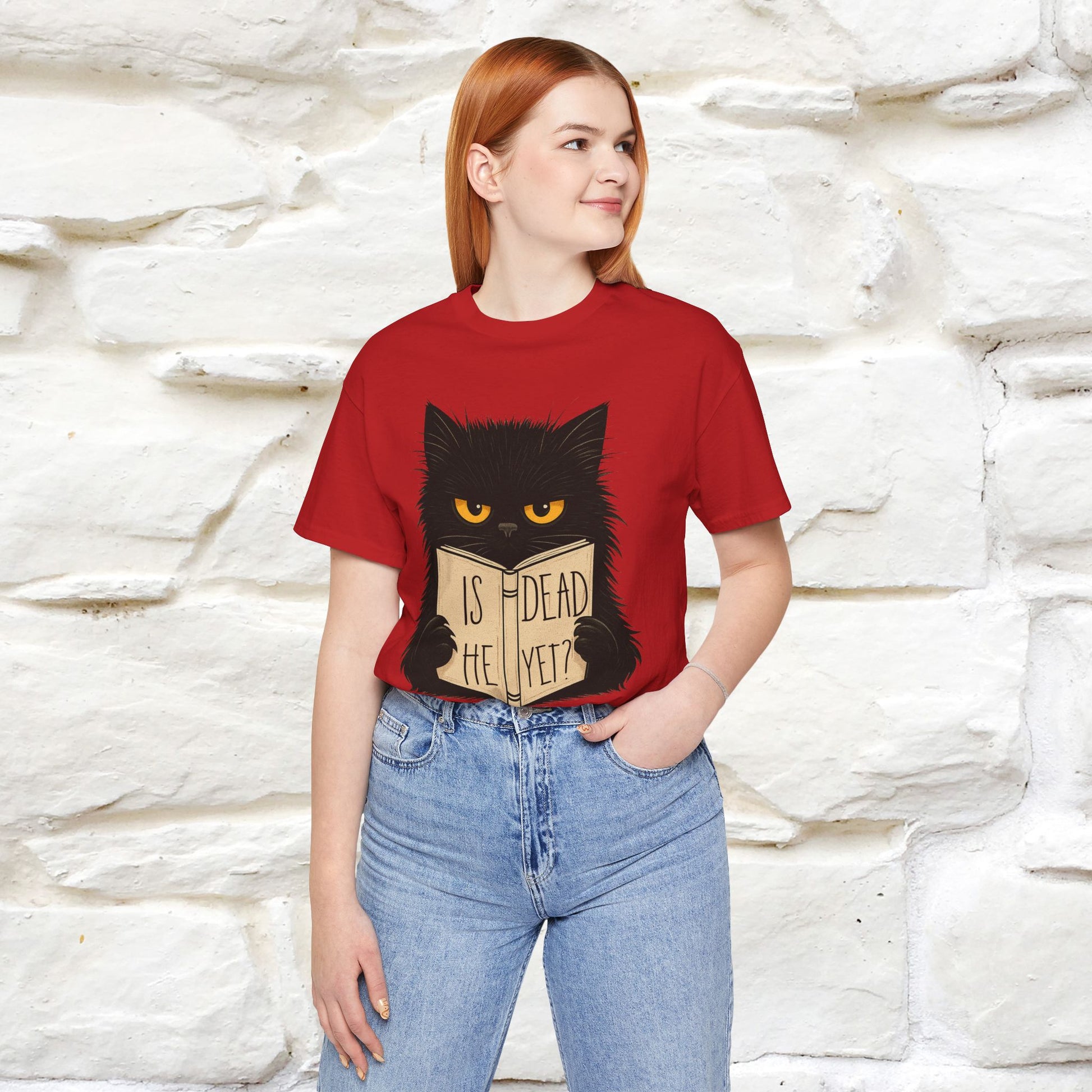 "Is He Dead Yet" |Cat T-Shirt | Nunu&Miao Studio - Nunu&Miao Studio