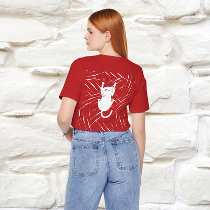 “Love Hurts"  Funny Cat T-Shirt | Front & Back Design | Nunu&Miao Studio