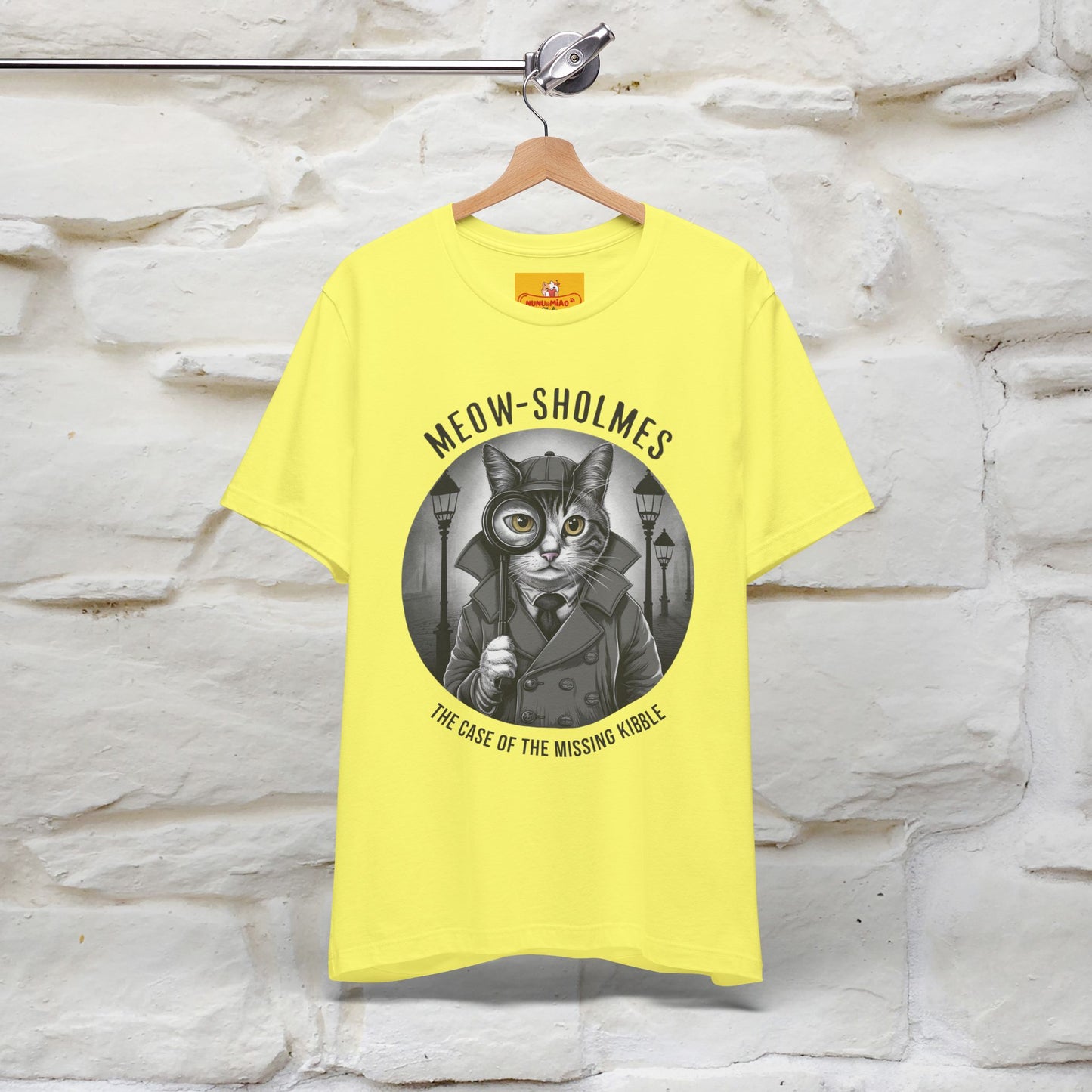 ''Meow-Sholmes: The Case of the Missing Kibble'' | Detective Cat Tee | Nunu&Miao Studio - Nunu&Miao Studio