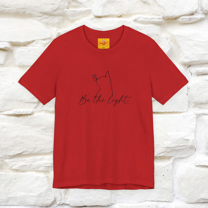 "Be The Light" Cat T-Shirt | Front & Back Design | Nunu&Miao Studio - Nunu&Miao Studio