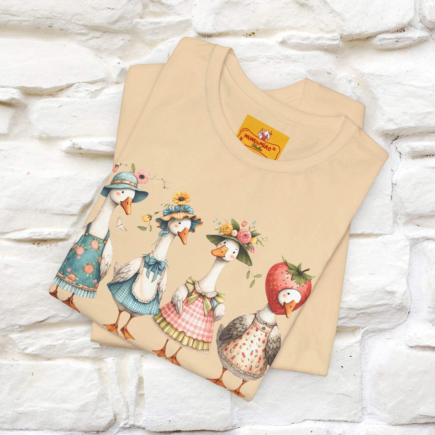 "Just A Silly Goose" Cute T-shirt |Nunu&Miao Studio - Nunu&Miao Studio