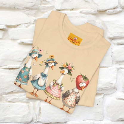 "Just A Silly Goose" Cute T-shirt |Nunu&Miao Studio - Nunu&Miao Studio