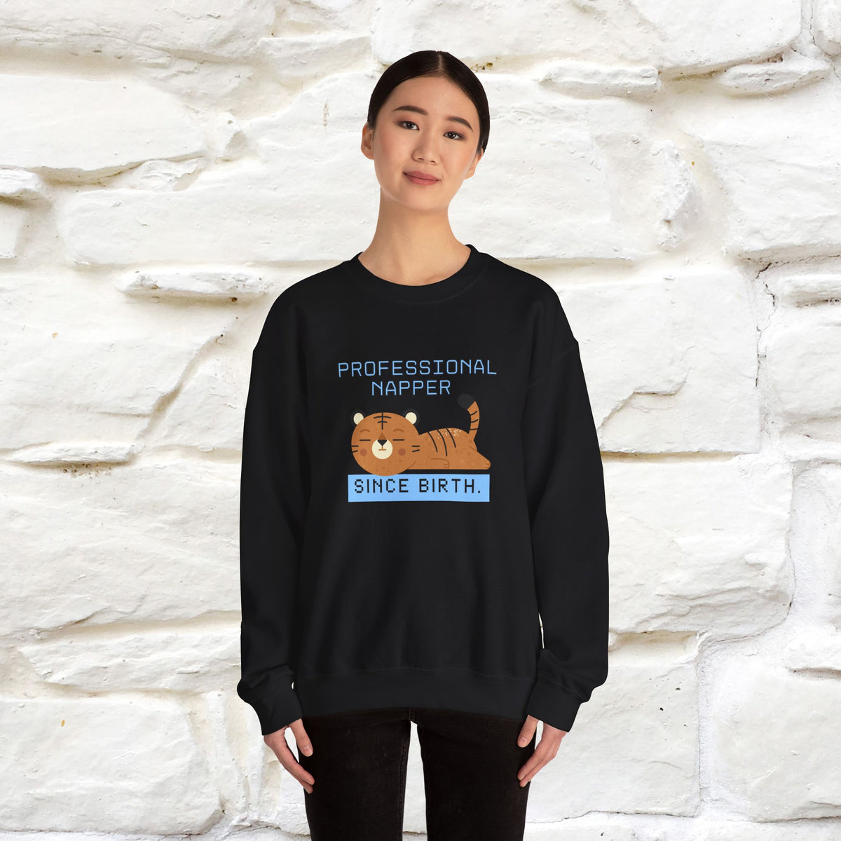''Professional Napper Since Birth'' |Cat Sweatshirt | Nunu&Miao Studio
